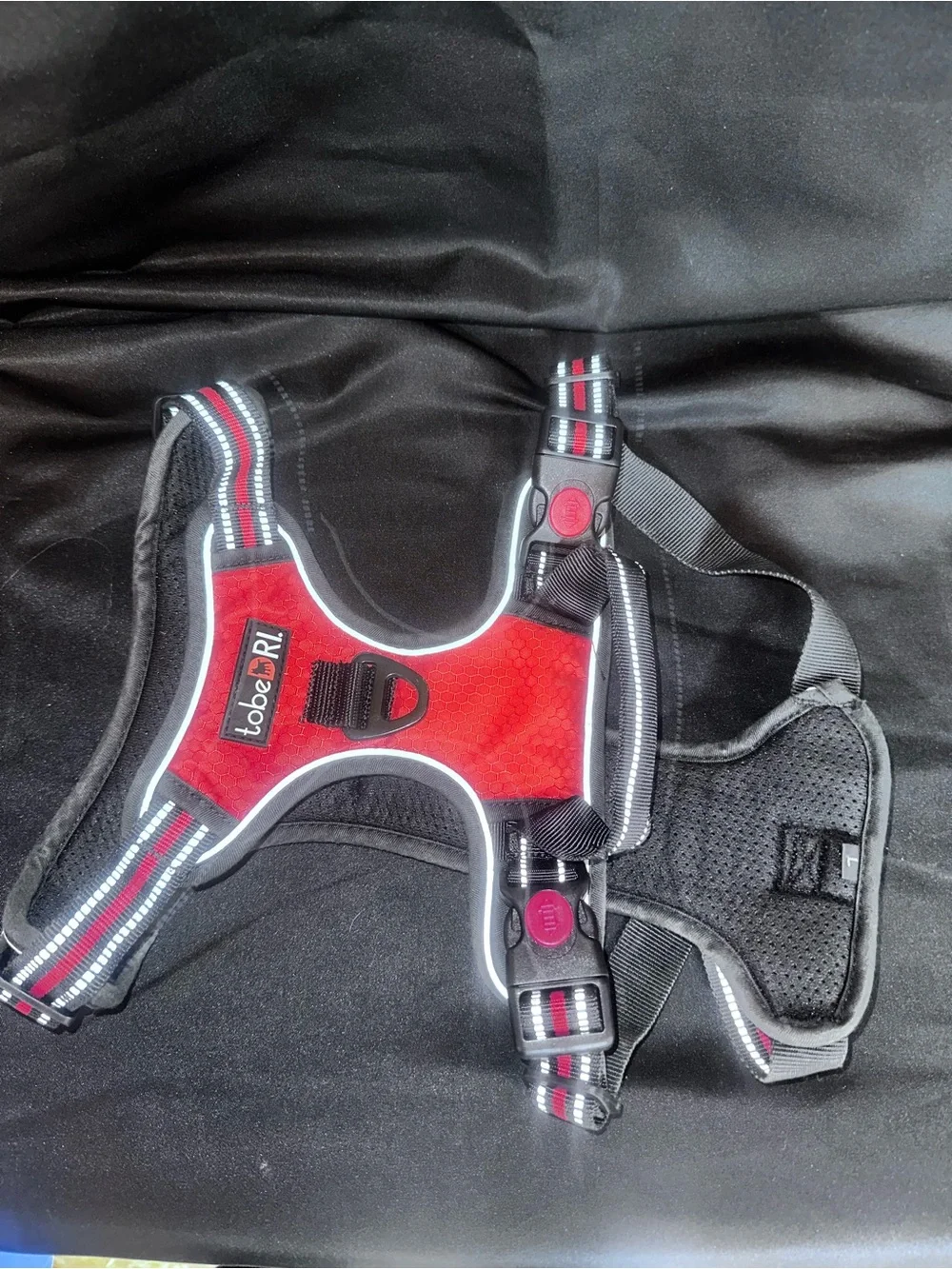 # Red Reflective No-Pull Dog Harness Sz Large